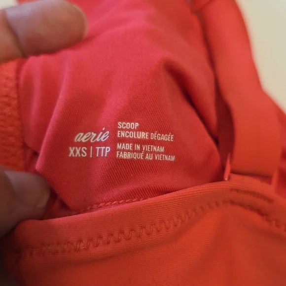 NWT Aerie Scoop Bikini Top Size XXS & Hi Cut Cheeky Bikini Bottom Size XS - Picture 5 of 15